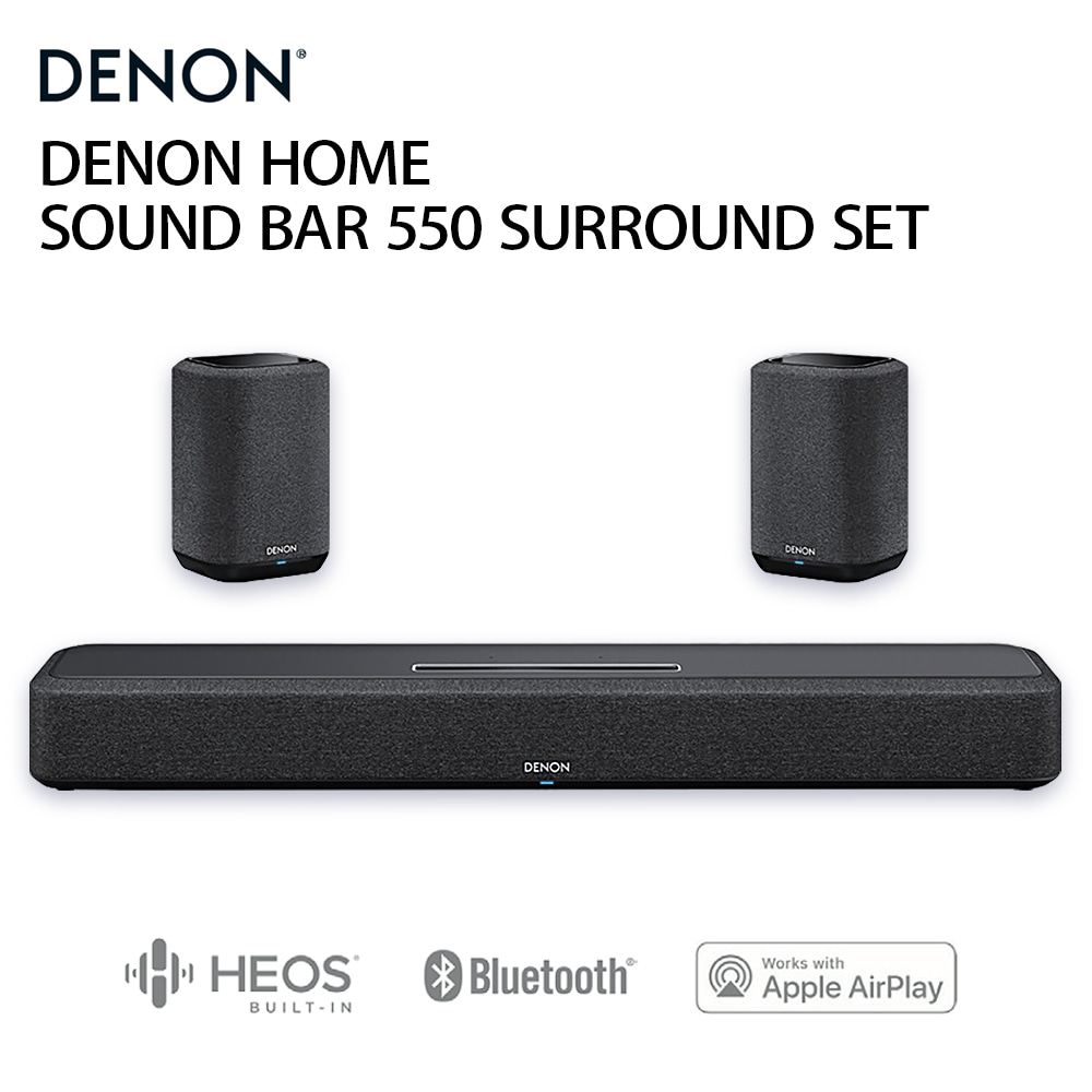 DENON - DENON HOME SOUND BAR 550 SURROUND SET/ブラック