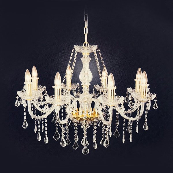 シャンデリア8灯・シルバーorゴールド(φ750×H610mm) | EL JEWEL