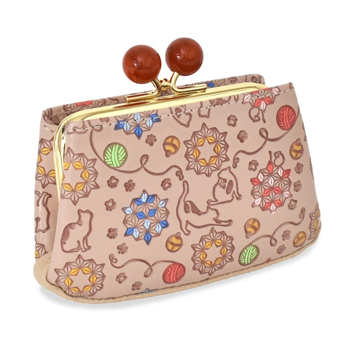 友禅文庫 猫遊び がま口小銭入れ｜e-mono（イーモノ）