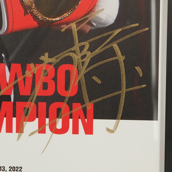 Naoya Inoue サイン入りポスター 前回に続いて4団体統一記念ポスターが完成しました！ これまでの試合の