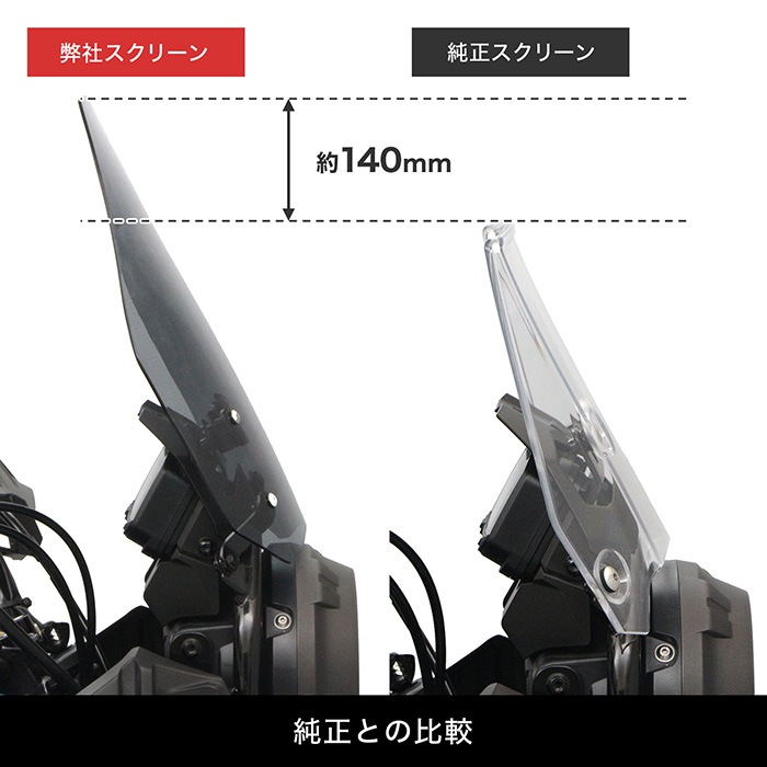 Vストローム250 LC6DS12EZ01100001 ロングウインドスクリーン