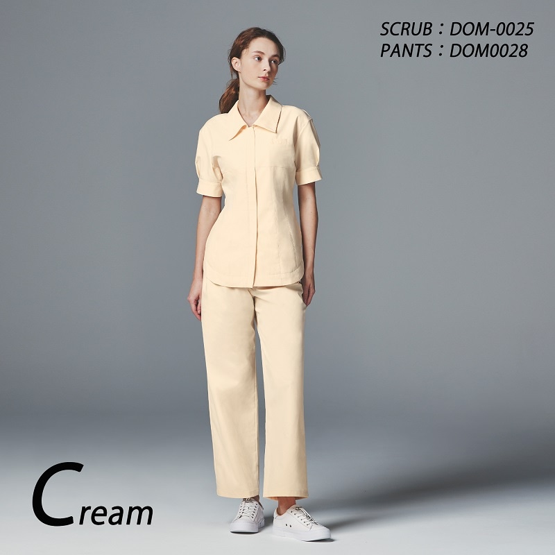 公式] DOM0028 タック入りユニセックスパンツ