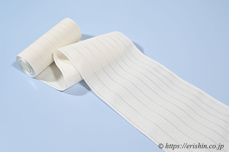 博多半幅帯（粗紗/総暈かし・白）西村織物『着物・呉服えり新』