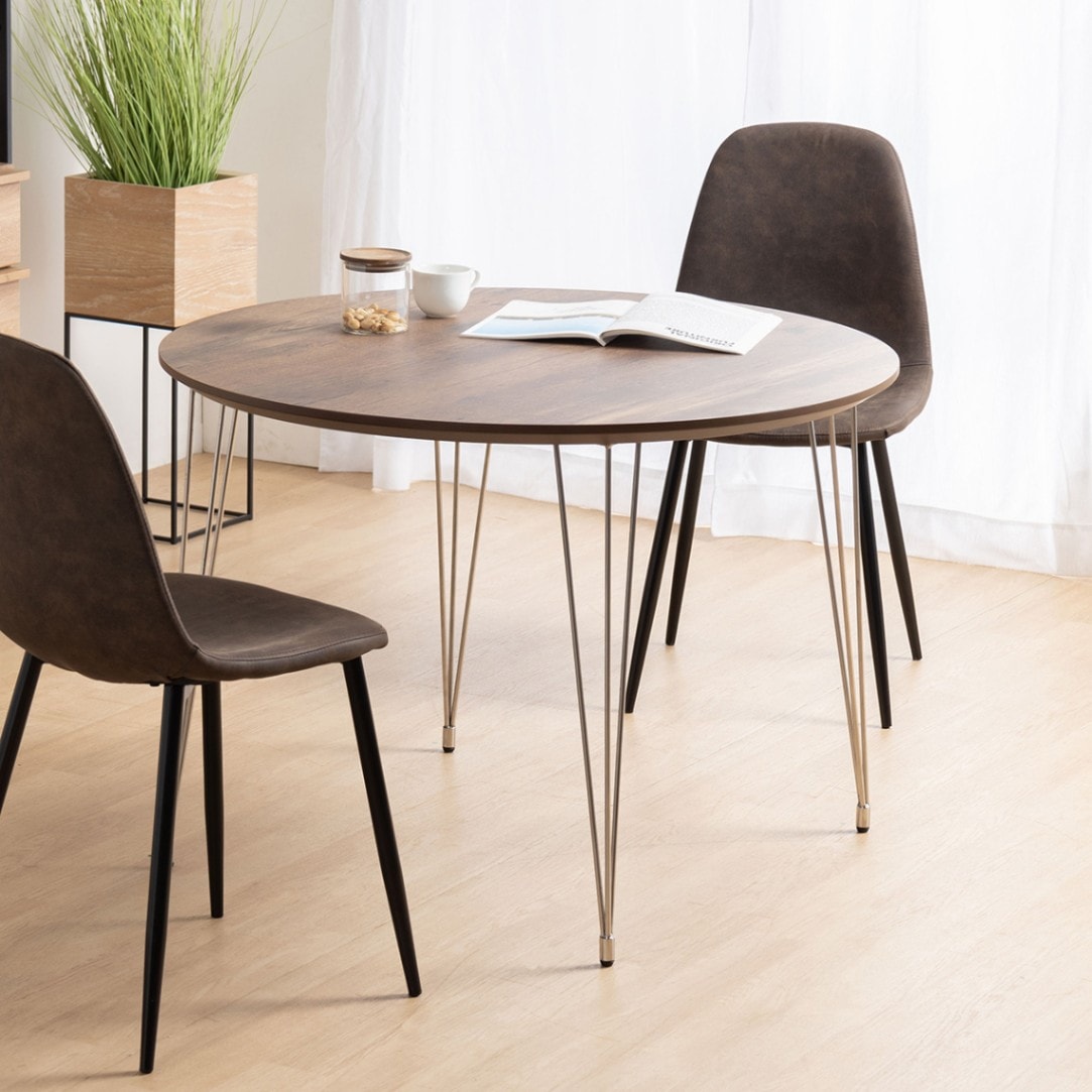 丸テーブル 100cm ダイニングテーブル｜選べる脚タイプ ステンレス脚