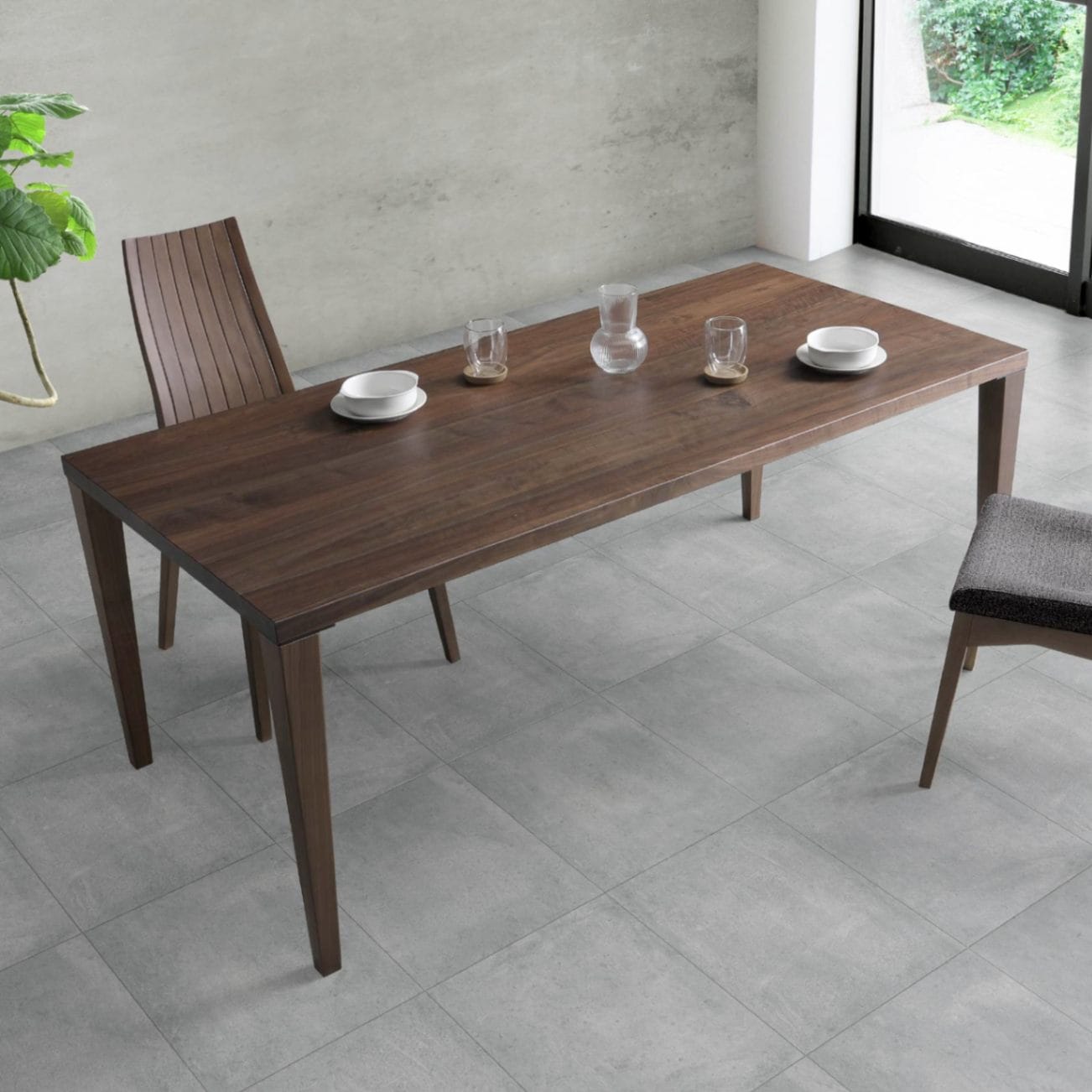 幅180］ ステラ ｜ オーク ウォールナット 無垢材 ダイニングテーブル