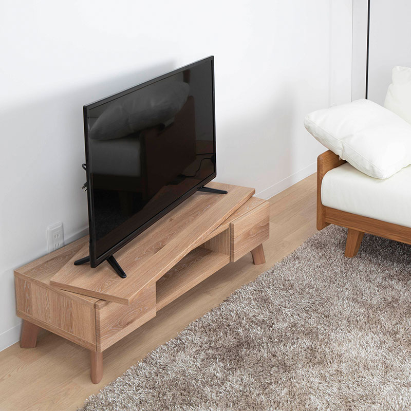 テレビ台 テレビボード 回転式 木目調 MY 120 TVB｜家具の通販tac