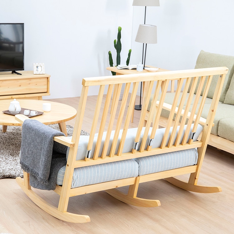 ロッキングチェア 天然木 ヒノキ MY ロッキングチェア（ブラウン