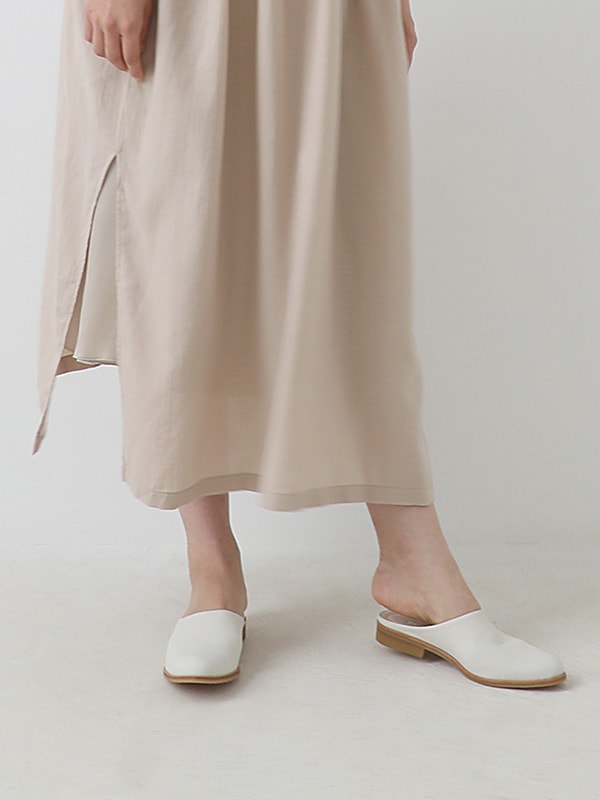 evam eva｜leather slip-on sandal｜others,goods