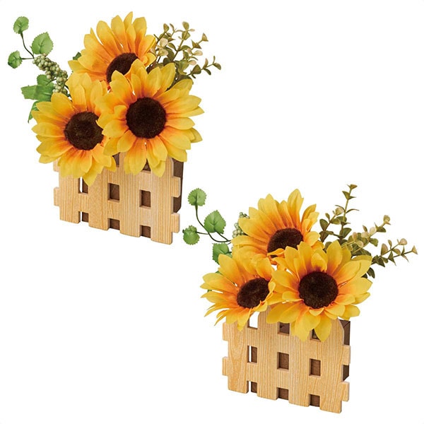 ひまわり垣根ポット（2個セット） | 5.イベント装飾用品,夏の装飾品