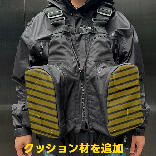 ネコポス不可】 fimoオリジナルライフジャケットver.4【ブラック