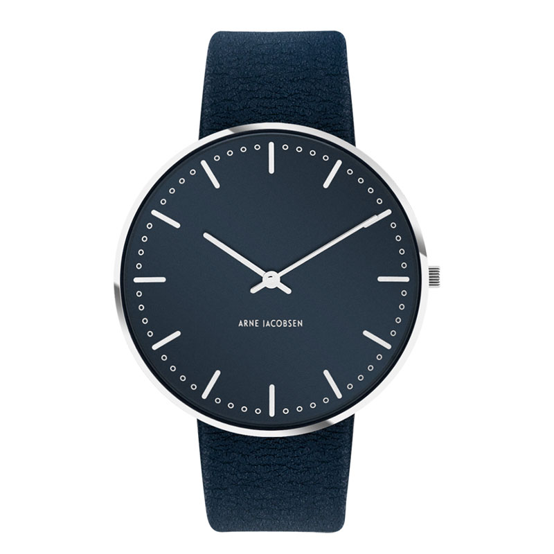 アルネヤコブセン・腕時計 CityHall Face Oxford Blue シティーホール