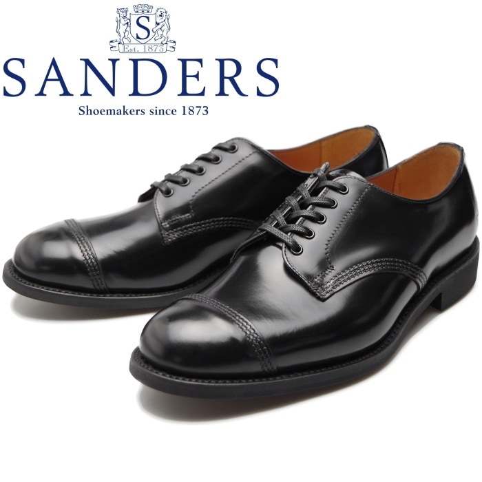サンダース ミリタリーダービー SANDERS 1128 ブラック MILITARY DERBY