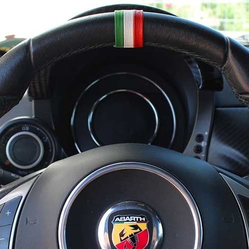 レザー ステアリングバンド【イタリアトリコローレ】｜ラテン車の雑貨