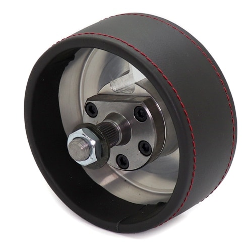 DDM FIAT/ABARTH ステアリングコラムエクステンダーブラックレザーx