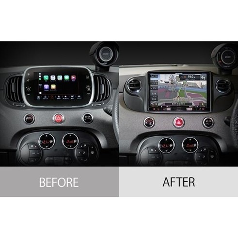 FIAT500 /ABARTH 595/695 8インチナビ取付キット(純正7inch Uconnect