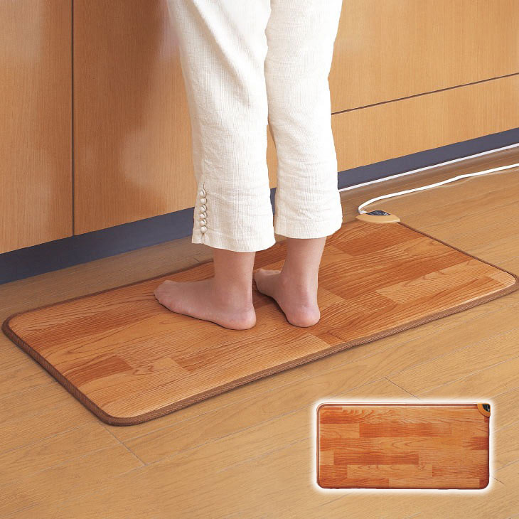 日本製 フローリングタイプホットマット キッチンマット 90×45cm