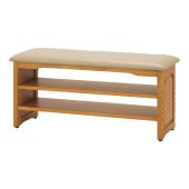 木製収納付き玄関ベンチ ガタつき防止付き 60cm幅｜ファミリー・ライフ