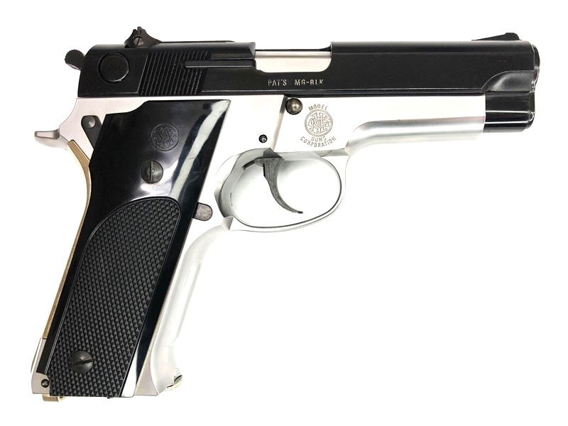 売り切れ【特選中古品】発火モデルガン S&W M59 ハーフシルバーABS CP
