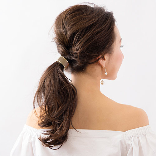 アトリエ エナメル カフ ポニー (モカ/ゴールド) | フランスラックス