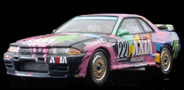 新品 LV-N234f トミーテック 1/64 日産 AXIA・スカイライン 92年後期
