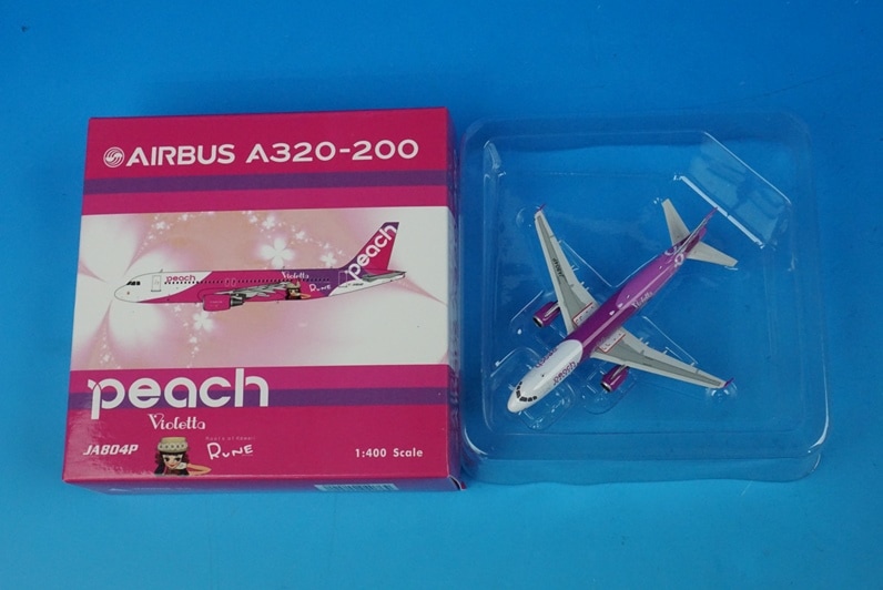 1/400 A320-200 ピーチ Violetta×RUNE ルネ JA804P ［04076