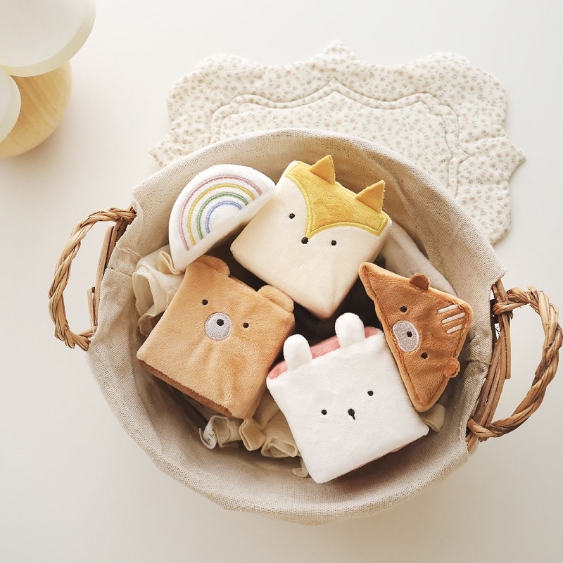 布絵本とふわふわおもちゃのセット[amanoppo]出産祝い | amanoppo