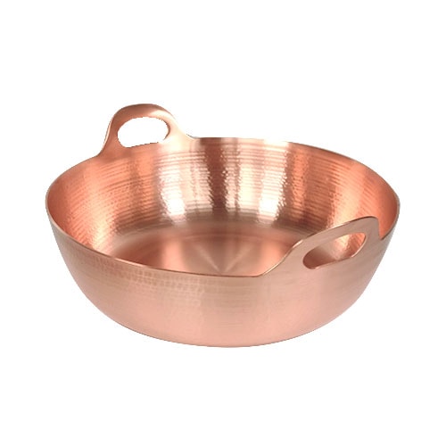 純銅 天ぷら鍋 打ち出し鍋 （揚げ鍋） 日本製｜藤田道具