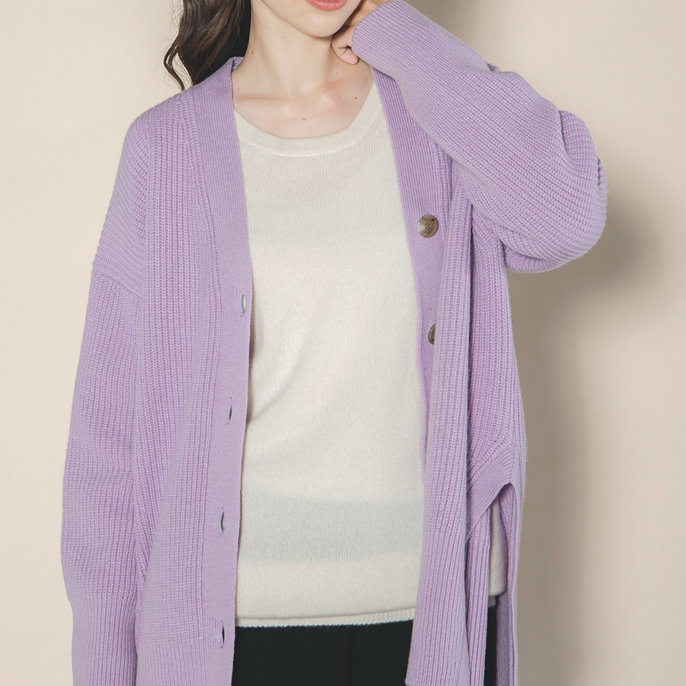 カシミヤ100％ イージーカーディガン | Material,Cashmere | FUKAKINET