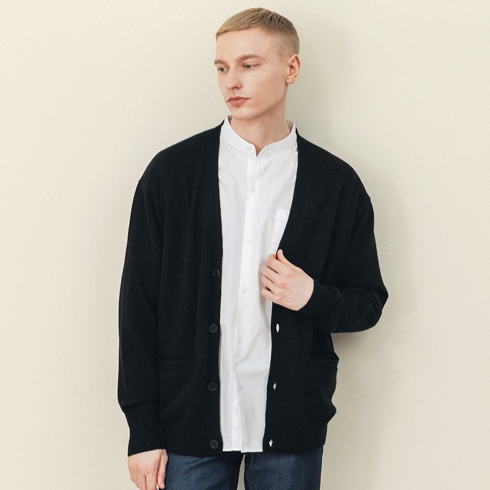 カシミヤ100％ Vネックカーディガン | Item,Knit | FUKAKINET