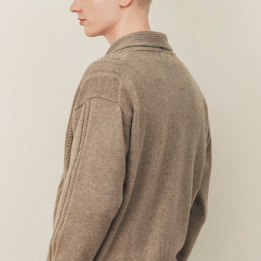 カシミヤ100％ ショールカラー | Item,Knit | FUKAKINET