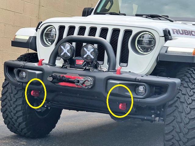 18y－ ジープ ラングラー 純正ルビコン スチールフロントバンパー専用