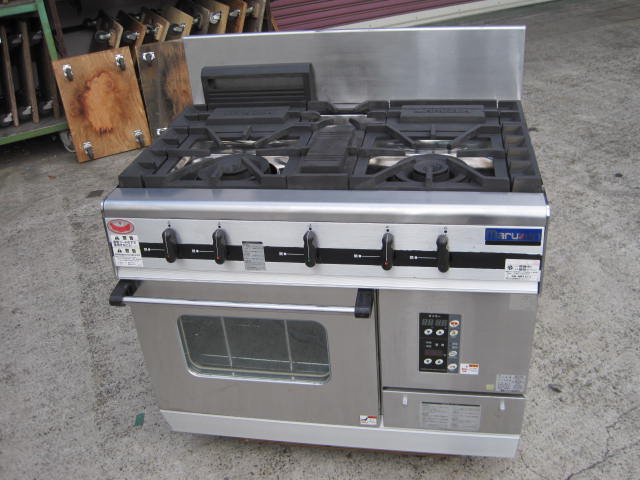 マルゼン】【業務用】【中古】 ガスレンジ MGRX-096E 都市ガス／単相