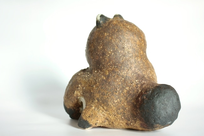 前川幸市 陶動物 タヌキ | 大阪店民藝陶器在庫,作家もの陶器 前川幸市