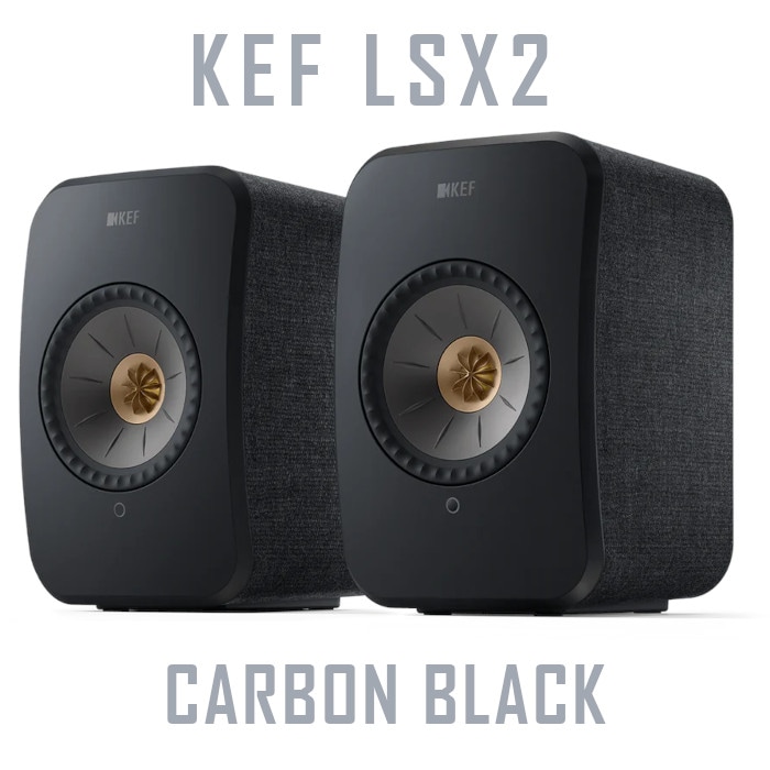 在庫有」KEF LSXⅡ カーボンブラック ペア ワイヤレス HiFi スピーカー