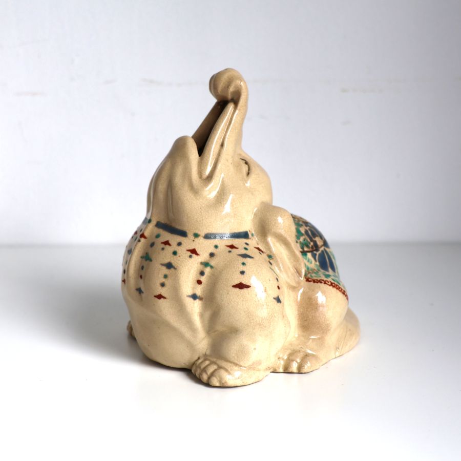 古清水 色絵錆絵象香炉 | 陶磁器 | Gallery Adel（ギャラリーアーデル）