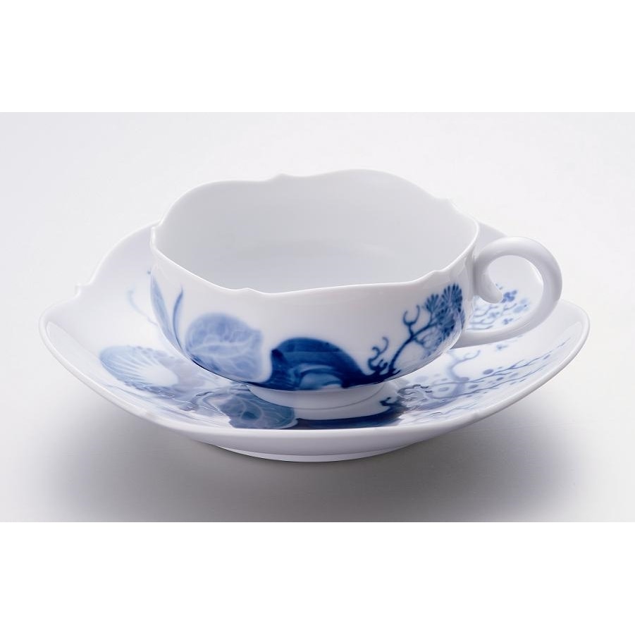 マイセン ブルーオーキッド ティーカップ＆ソーサー 824001/23633