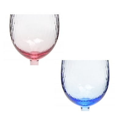 マイセングラス 波の戯れ ペア ビアグラス レッド/ブルー 29176/RO/AQ
