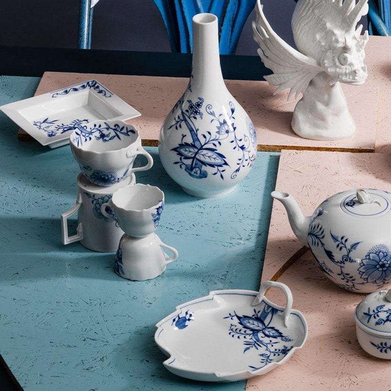 マイセン ブルーオニオン スタイル ケーキ皿 18.5cm 801001/23501