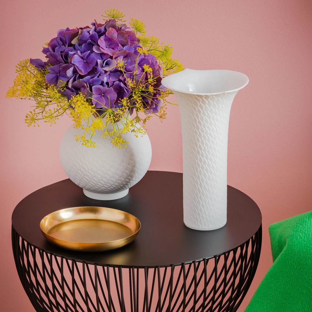 マイセン 波の戯れ ホワイト 花瓶13cm 000000/50142 | 波の戯れ