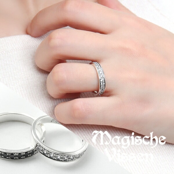 マジェスフィッセン 選べる2カラー ジルコニア エタニティリング 5～20