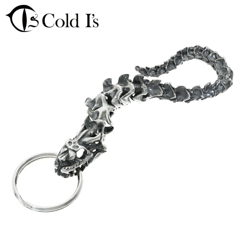 Cold I's スネーク スケルトン キーチェーン キーホルダー シルバー