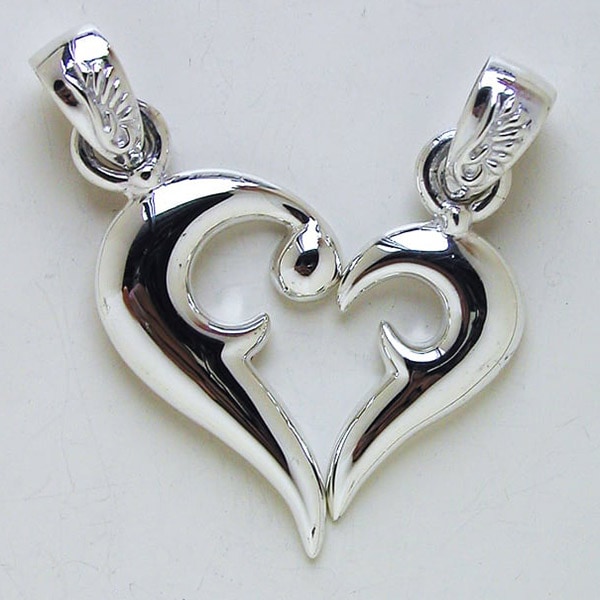 Give Me a Wing ペア ハート ペンダント シルバー チェーンなし ペア