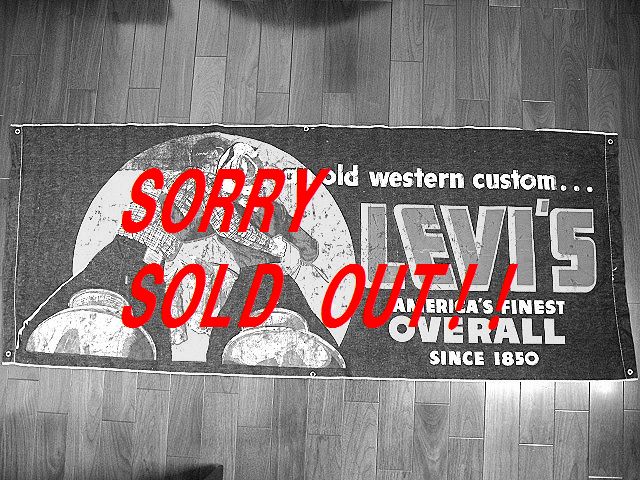 ☆1950's LEVI リーバイス ビンテージ デニム バナー本物 501XX シンチ