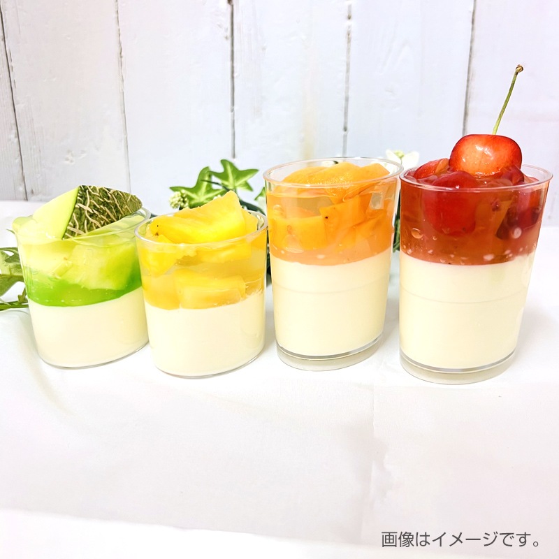 楕円ピンカップ PC耐熱透明[入数:700] | デザート容器・スイーツカップ