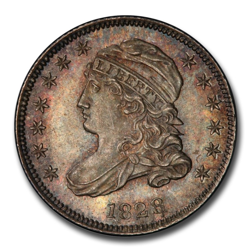 1828年 キャップド バスト ダイム 銀貨 10セント シルバー コイン