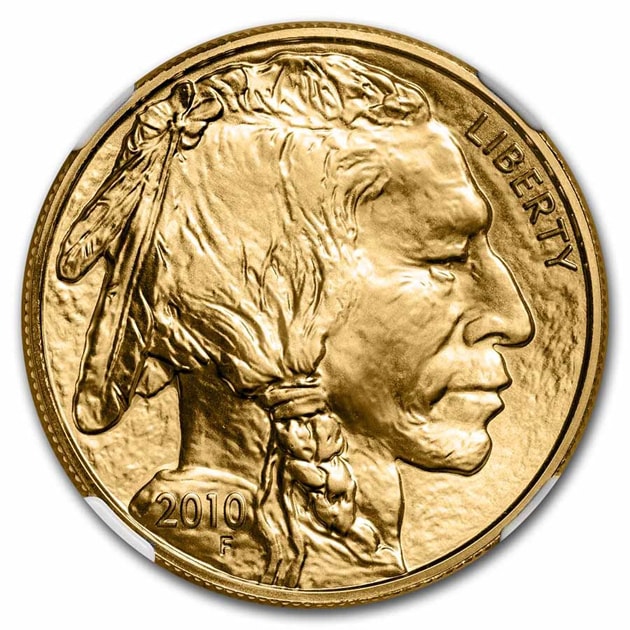 アメリカ バッファロー インディアン金貨 1オンス 50ドル 2010年製