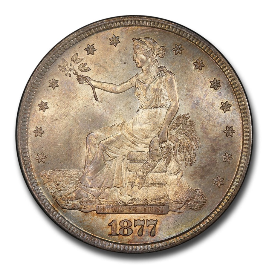 1877年 アメリカ 貿易銀 1ドル トレード ダラー 銀貨 シルバー