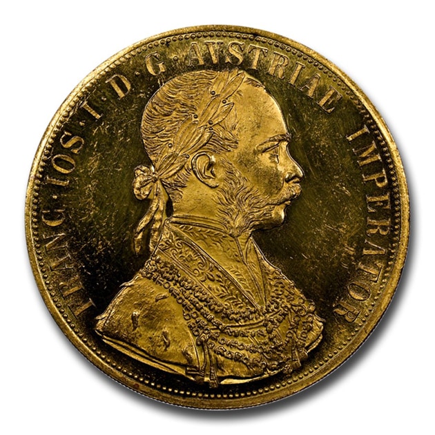 フランツ・ヨーゼフ1世 4ダカット金貨 オーストリア 1914年製 MS-62