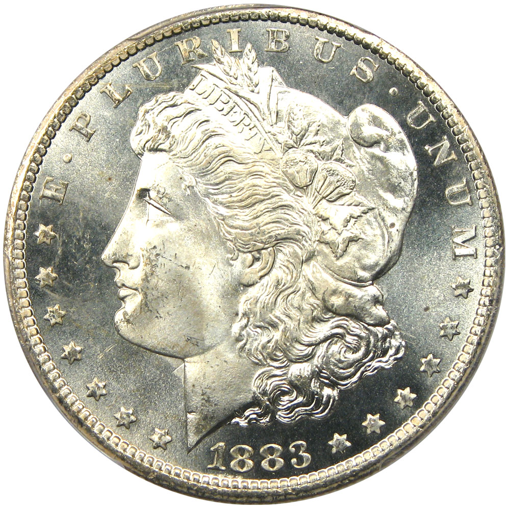 アンティークコイン アメリカ 1ドル モルガン銀貨1883-CC ＄1 PCGS