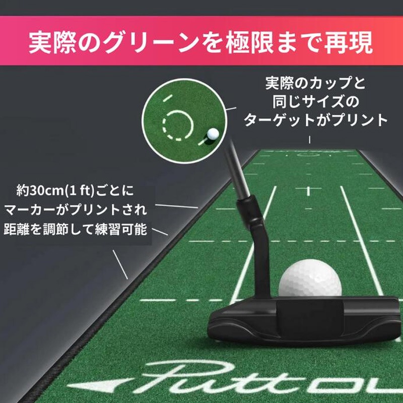 パターマット PuttOUT パットアウト ゴルフ スリム ミディアム ラージ